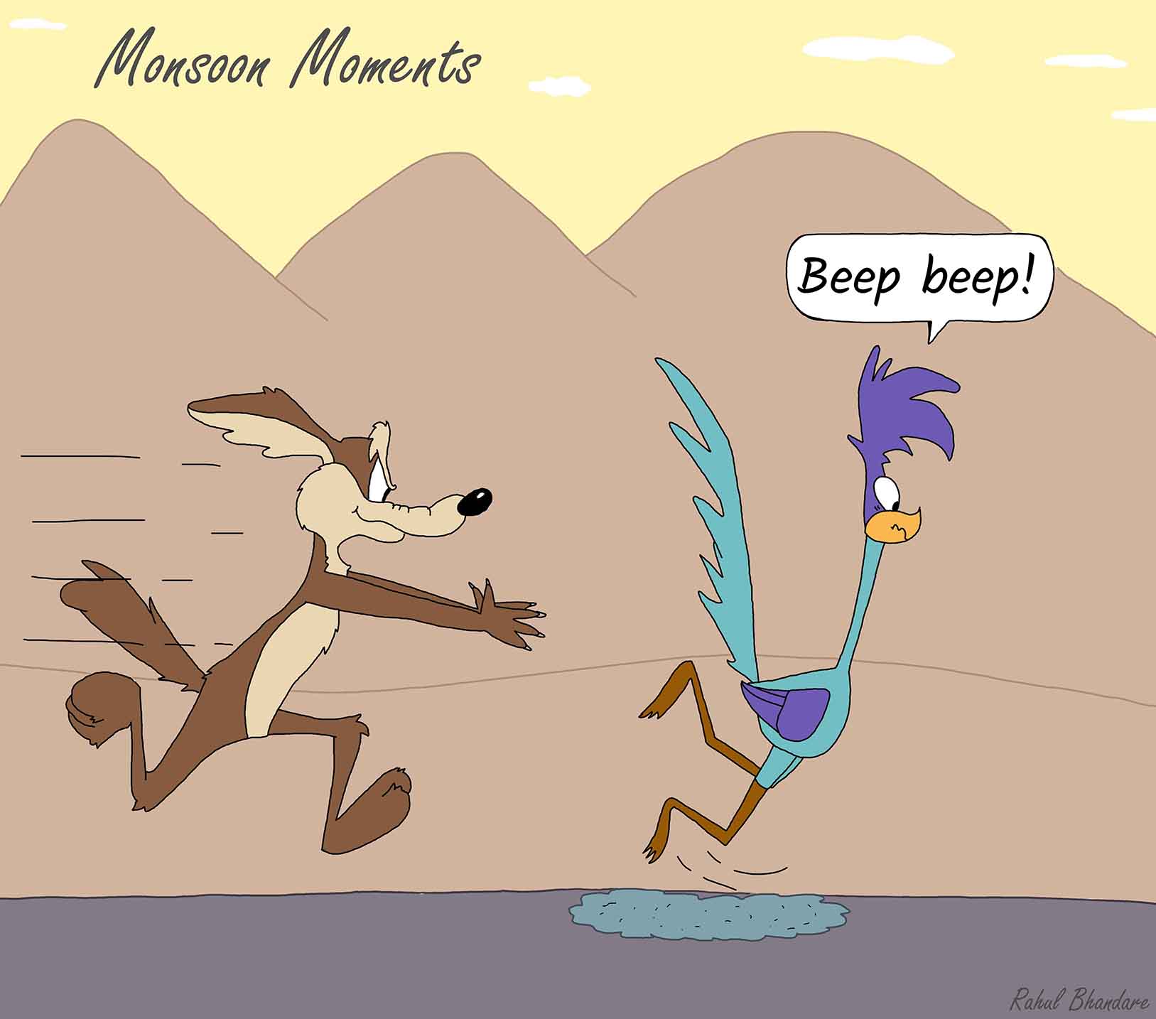Monsoon Moments: Road Runner - The Comic Space